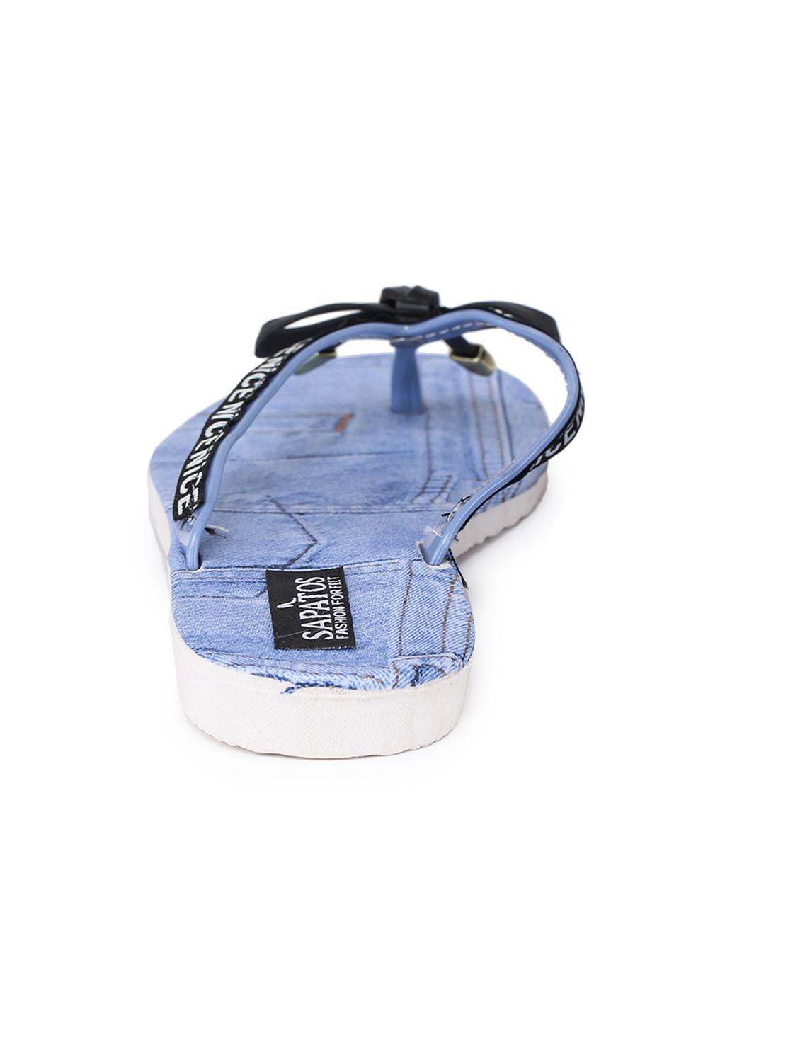 blue toe separator flip flops - 17238434 - Standard Image - 4