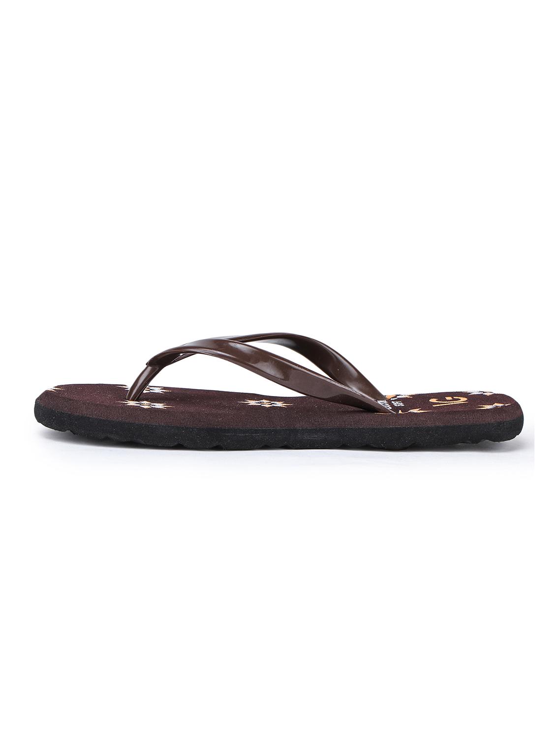 brown synthetic slippers flip flops - 17238447 -  Standard Image - 1