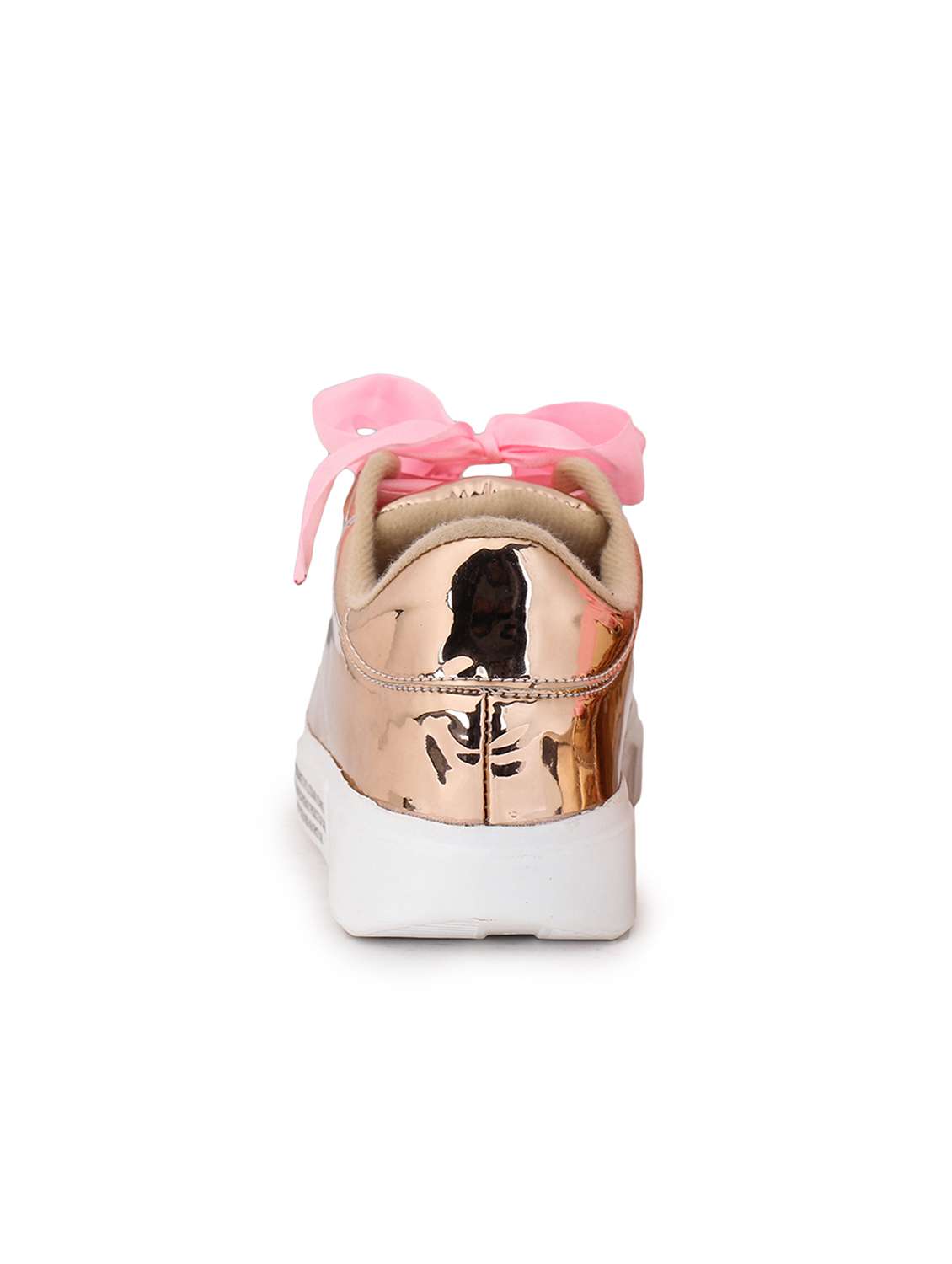 pink synthetic laceup sneakers - 17238493 -  Standard Image - 4