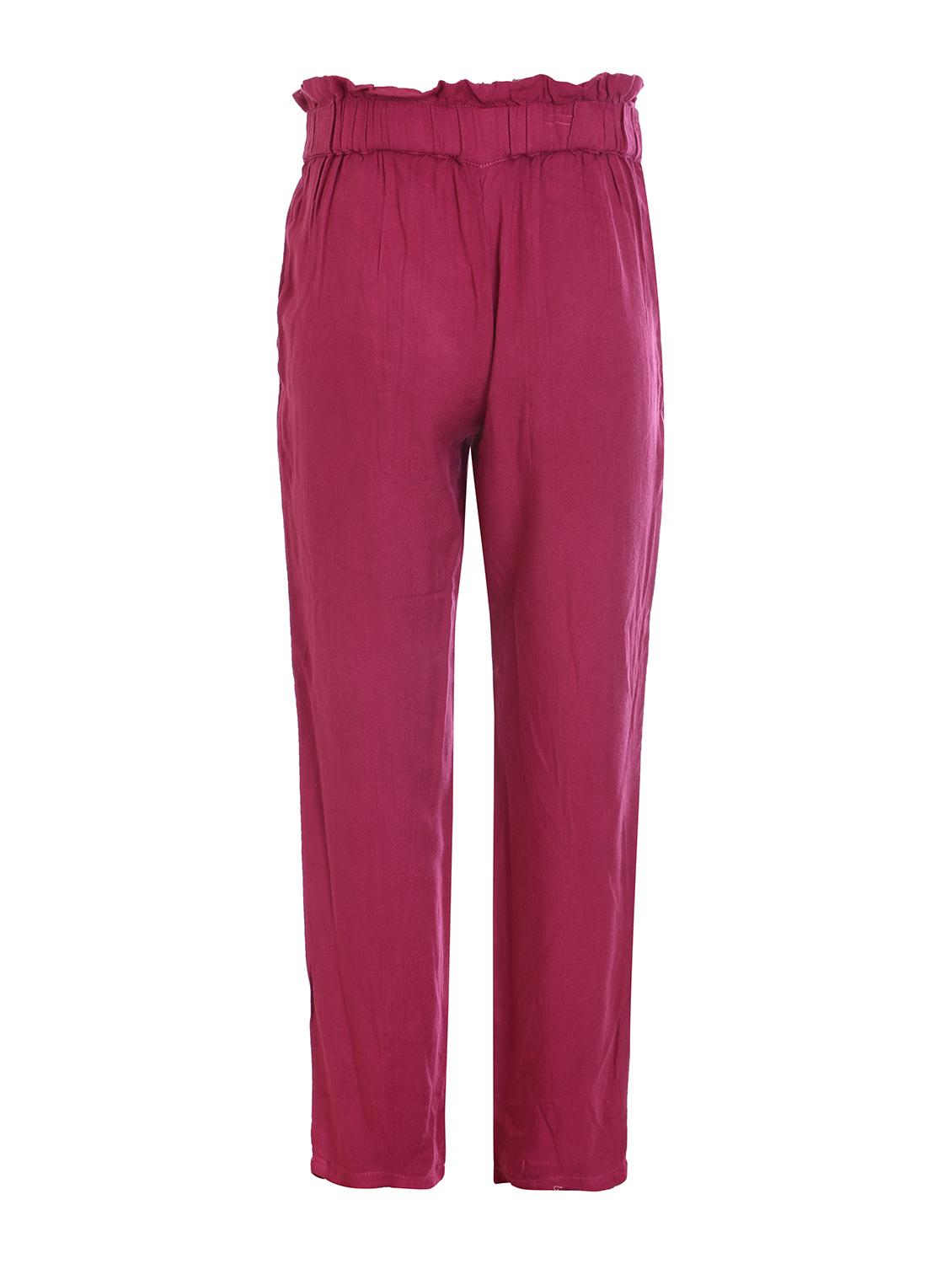 red cotton casual trouser - 17239469 -  Standard Image - 1