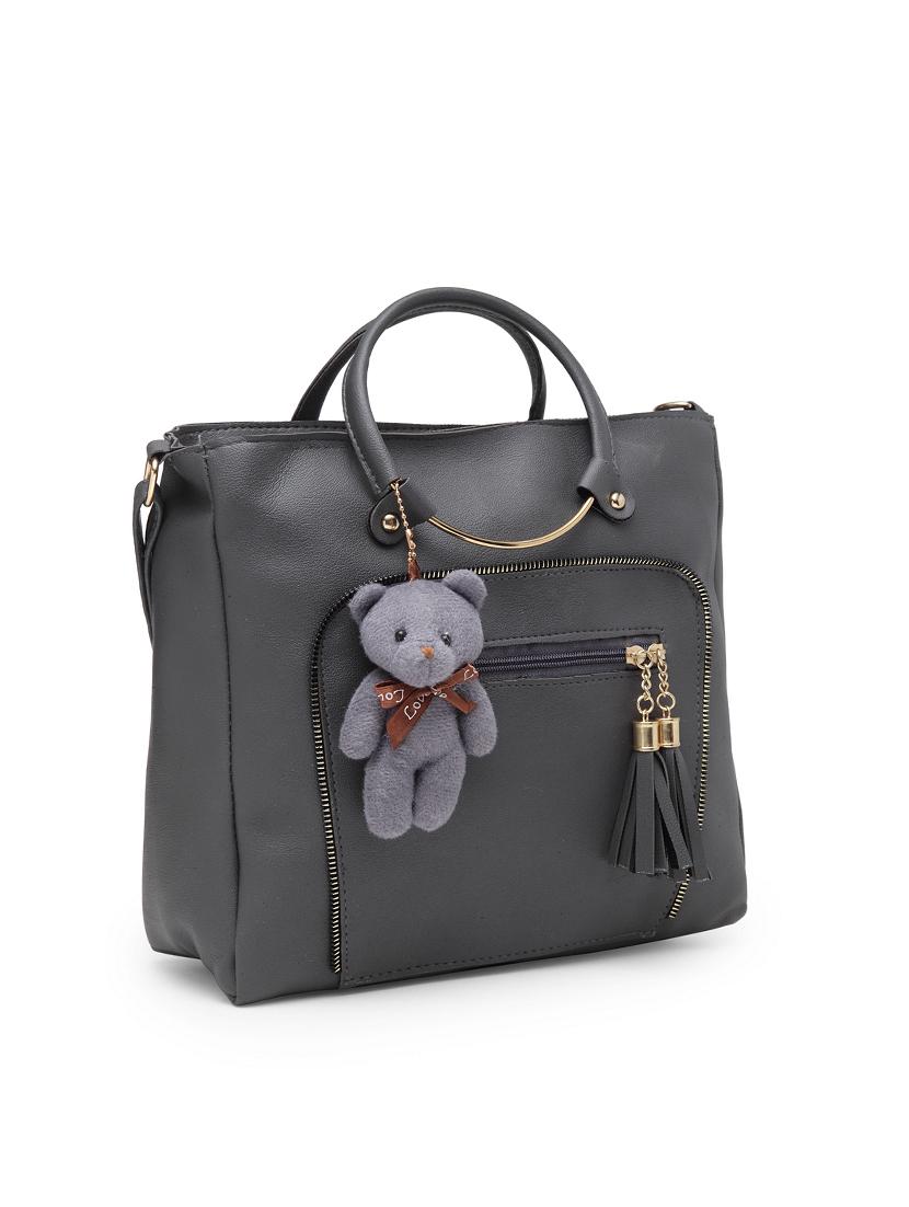 grey leatherette (pu) sling bag - 17240106 - Standard Image - 4