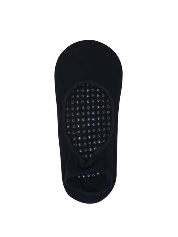 black cotton ankle length sock - 17240409 -  Standard Image - 1