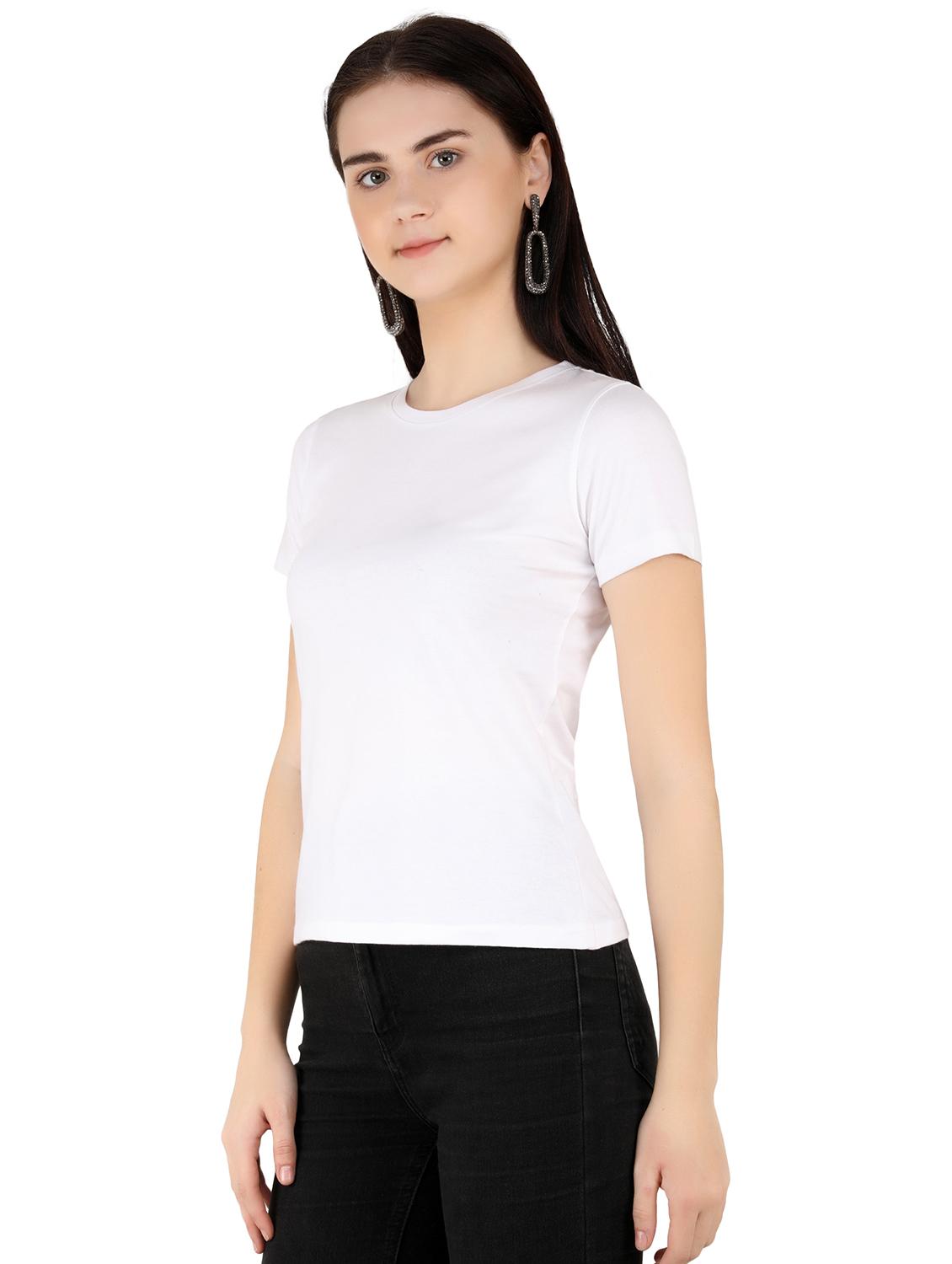 white cotton regular tshirt - 17240574 - Standard Image - 1
