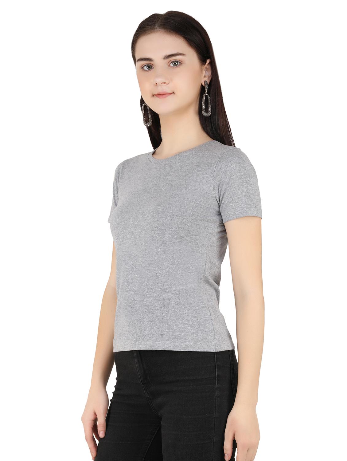 grey cotton regular tshirt - 17240579 - Standard Image - 1
