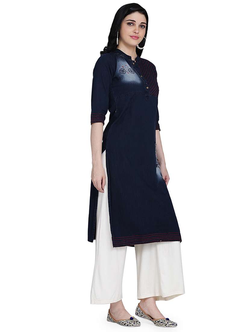women's straight kurta - 17240832 -  Standard Image - 1