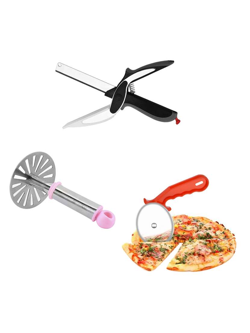  masher,pizza cutter, vegetable cutter  combo set pack of 3 
