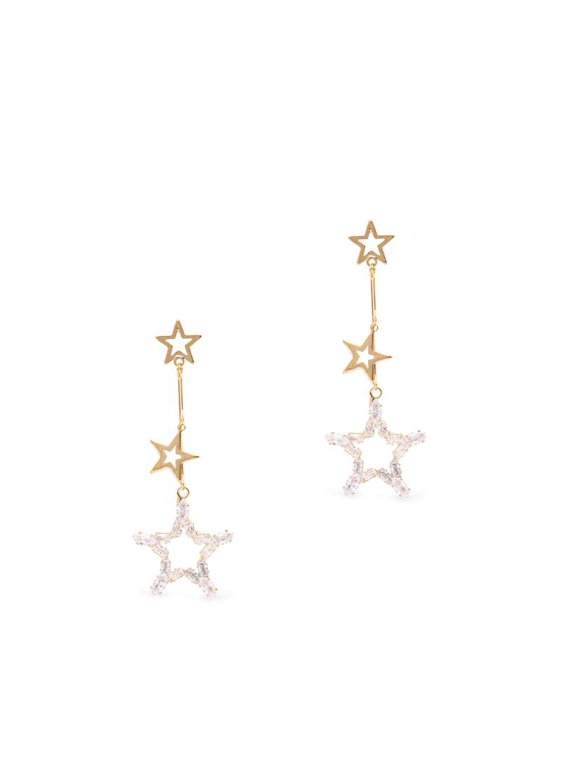 gold metal drop earring