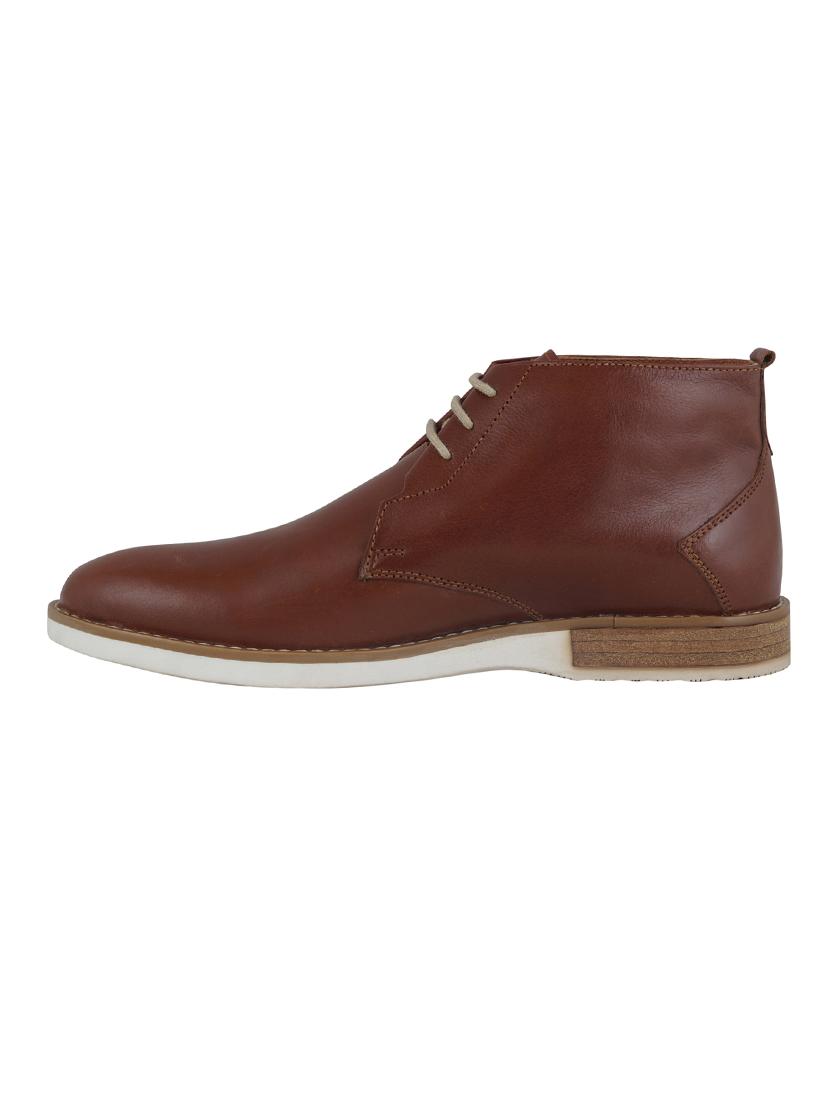 brown leather laceup derbies - 17242279 - Standard Image - 1
