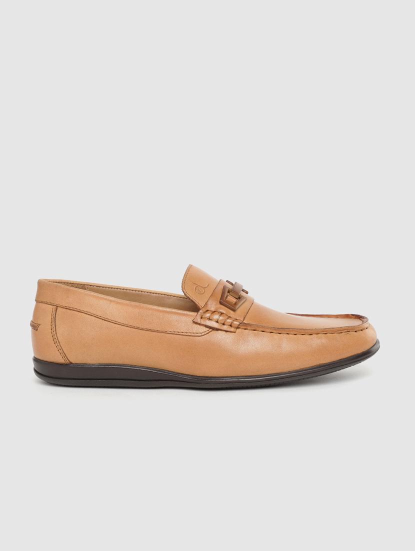 tan leather slip on loafers - 17242281 -  Standard Image - 1