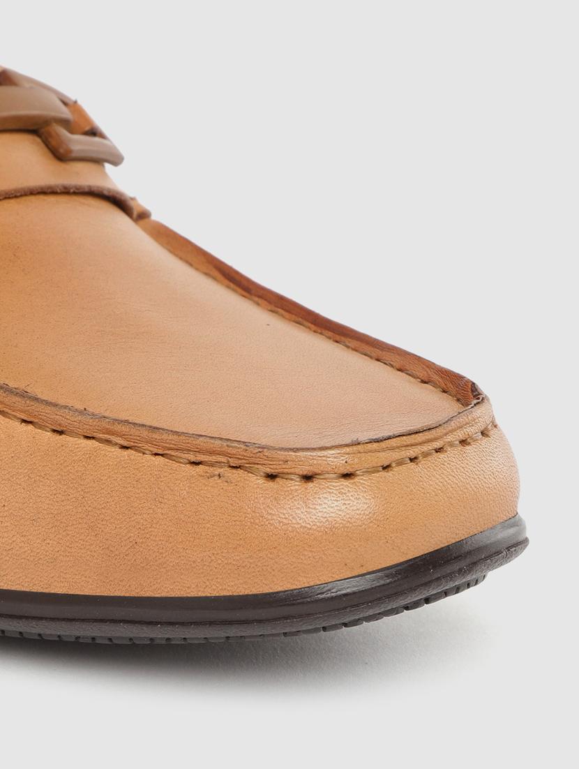 tan leather slip on loafers - 17242281 - Standard Image - 4