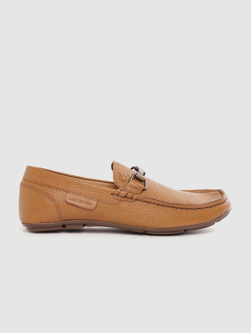 tan leather slip on loafers - 17242282 - Standard Image - 1