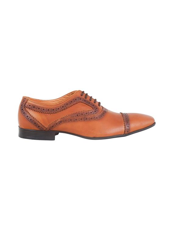 tan lace-up brouges - 17242306 - Standard Image - 1