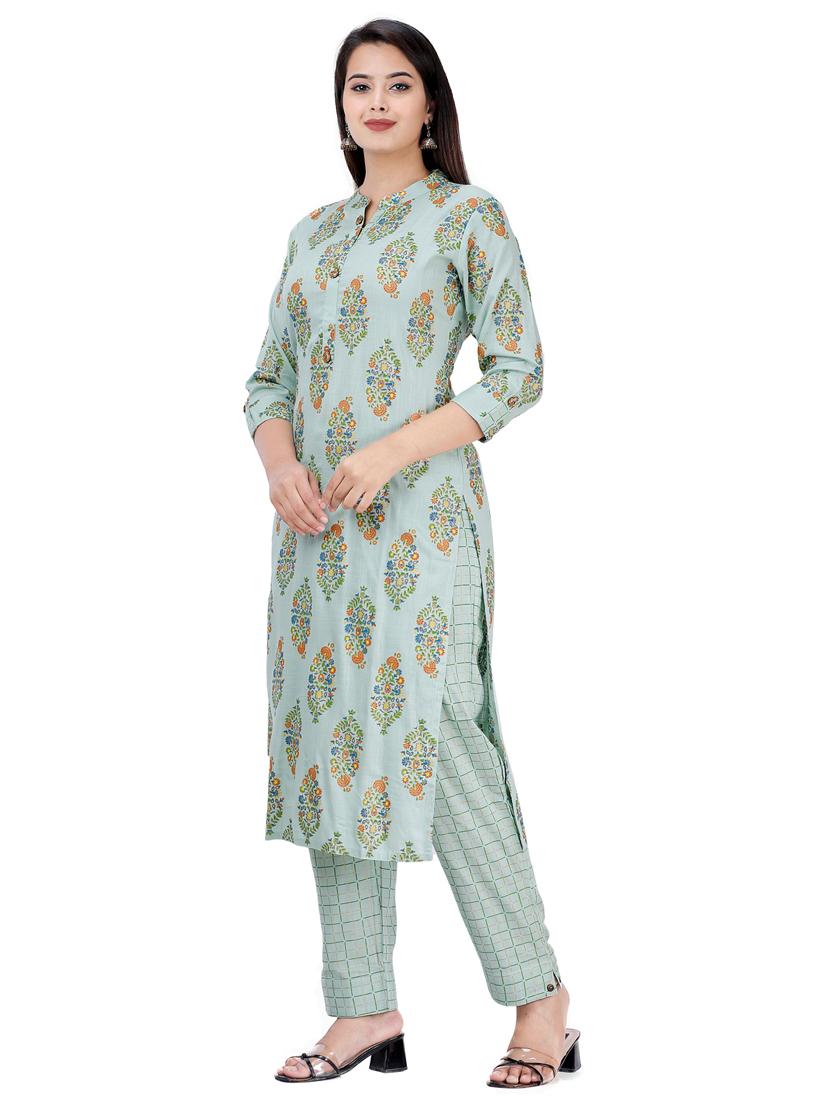 floral kurta pant set - 17242794 - Standard Image - 1