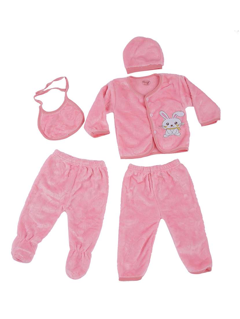 pink cotton onesies and romper