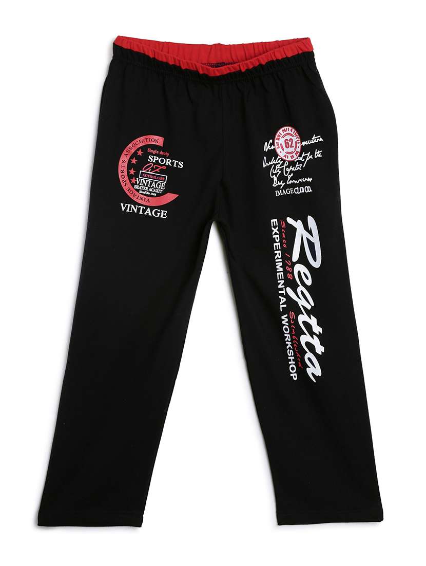 black cotton track wear