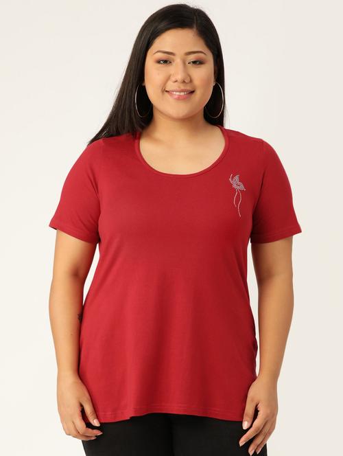 women's plain round neck t-shirt - 17244171 -  Standard Image - 0