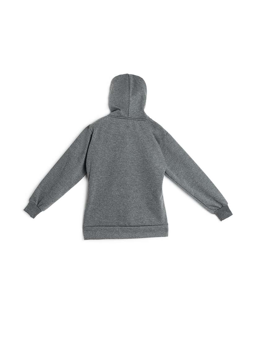 front print hood neck sweatshirt - 17244374 - Standard Image - 1