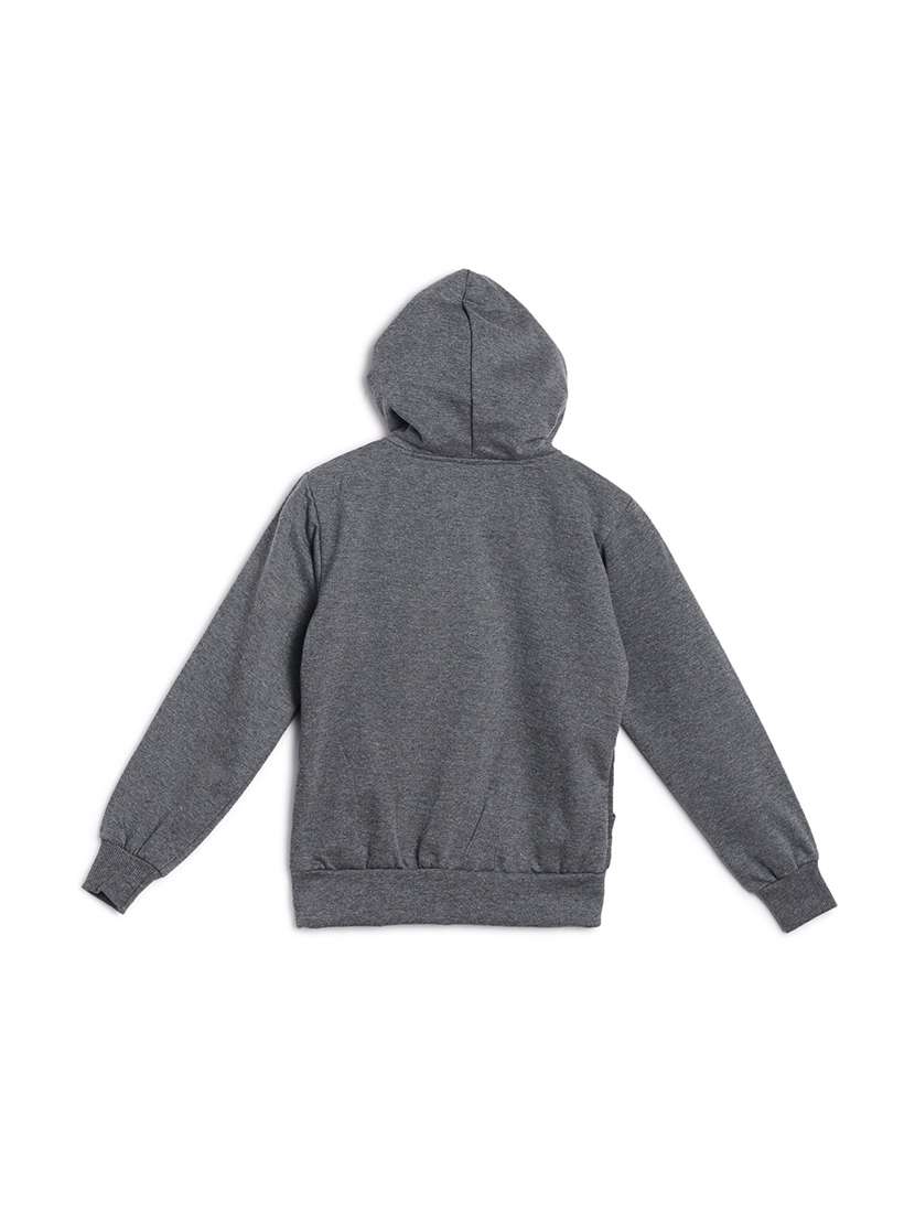 front print hood neck sweatshirt - 17244380 -  Standard Image - 1