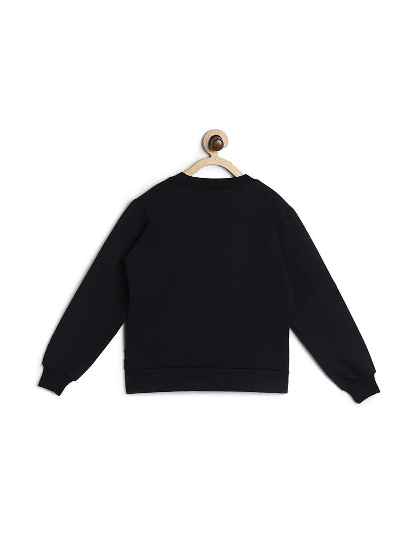 chest print crew neck sweatshirt - 17244383 -  Standard Image - 1