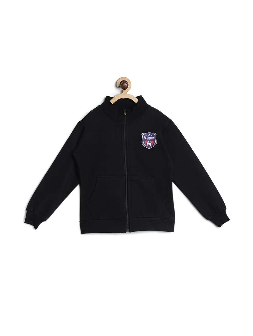 placement print crew neck sweatshirt