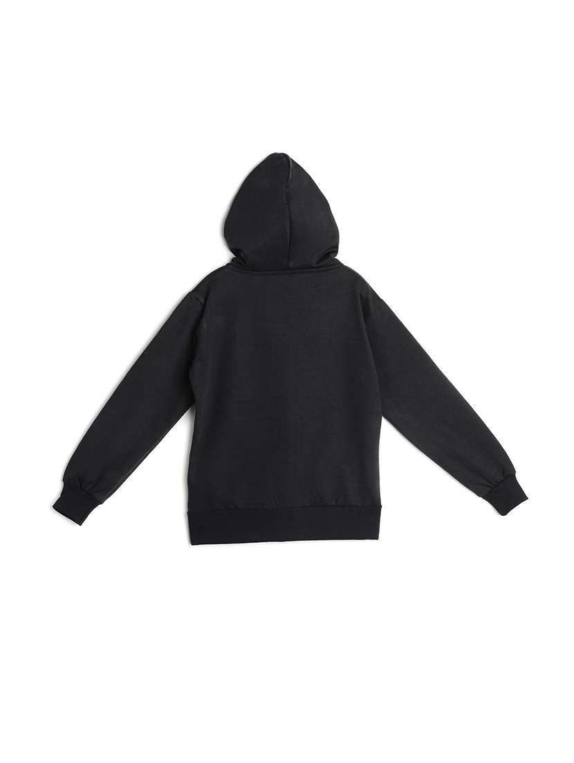 placement print hood neck sweatshirt - 17244508 -  Standard Image - 1