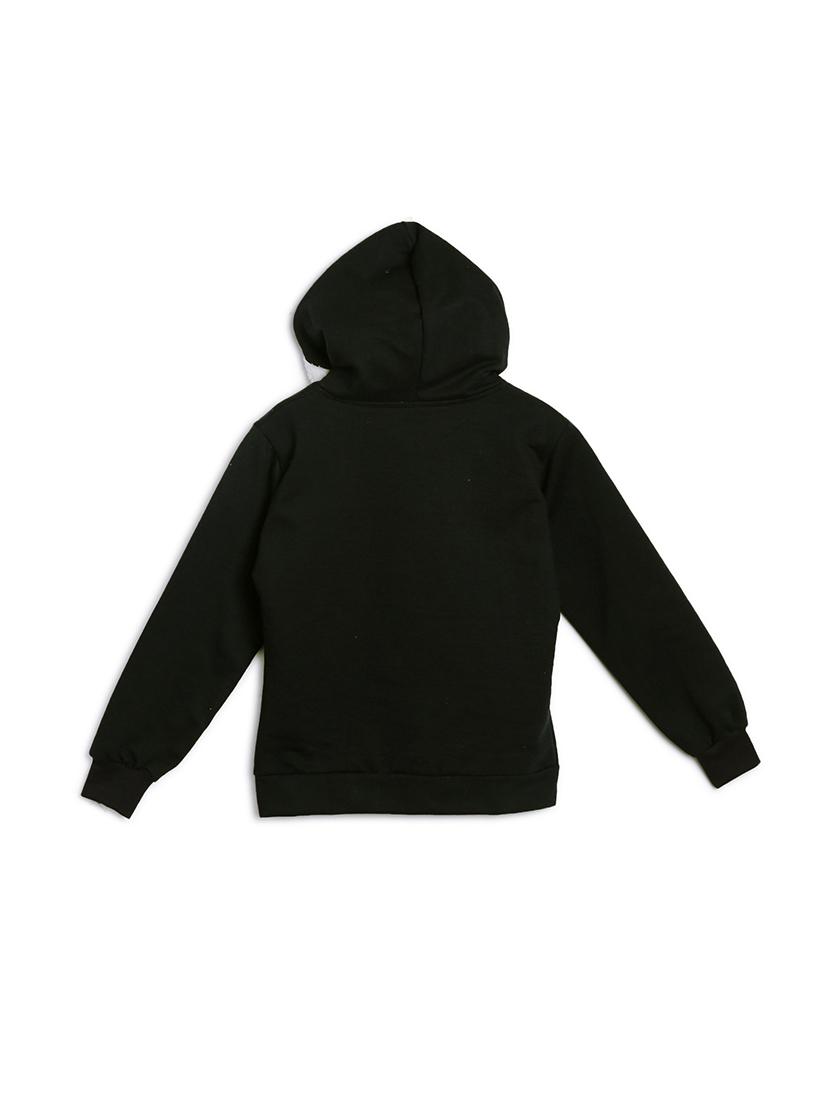 placement print hood neck sweatshirt - 17244516 - Standard Image - 1