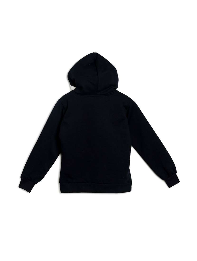placement print hood neck sweatshirt - 17244535 -  Standard Image - 1