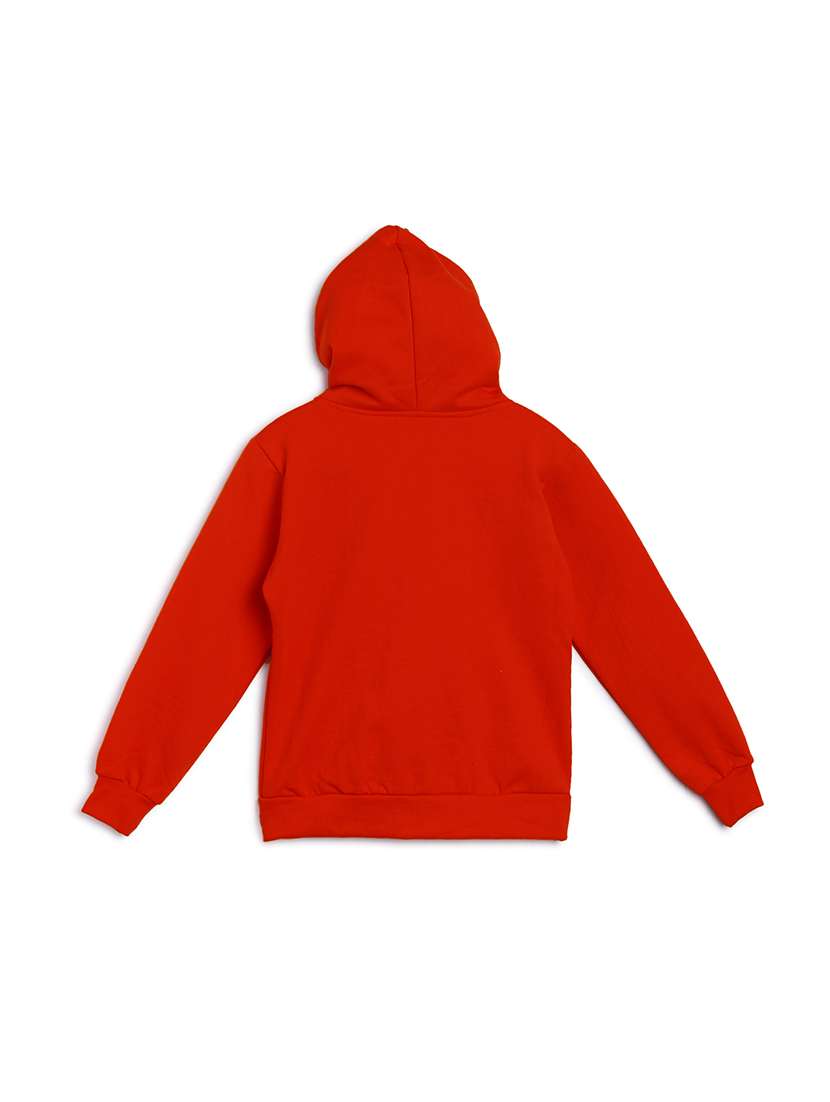 placement print hood neck sweatshirt - 17244540 -  Standard Image - 1