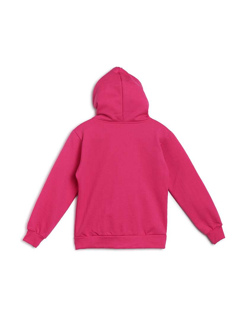 Placement Print Hood Neck Sweatshirt - 17244541 -  Standard Image - 1