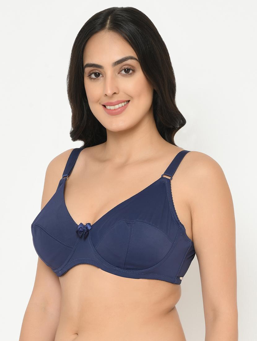 navy blue lightly padded t-shirt bra  - 17245289 -  Standard Image - 1