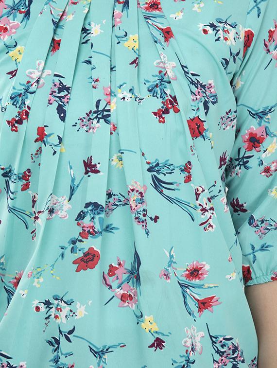 floral blouson top - 17246567 - Standard Image - 4