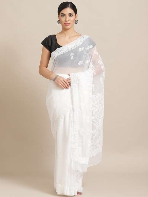 women's embroidered saree with blouse - 17248623 -  Standard Image - 0