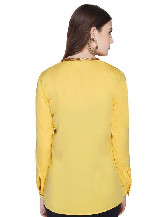 women's straight key hole neck top - 17249074 -  Standard Image - 1
