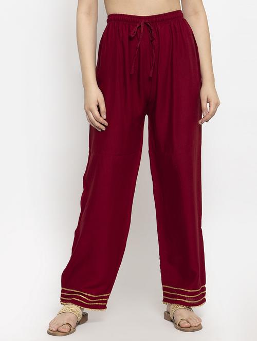 solid straight palazzo - 17249745 - Standard Image - 0