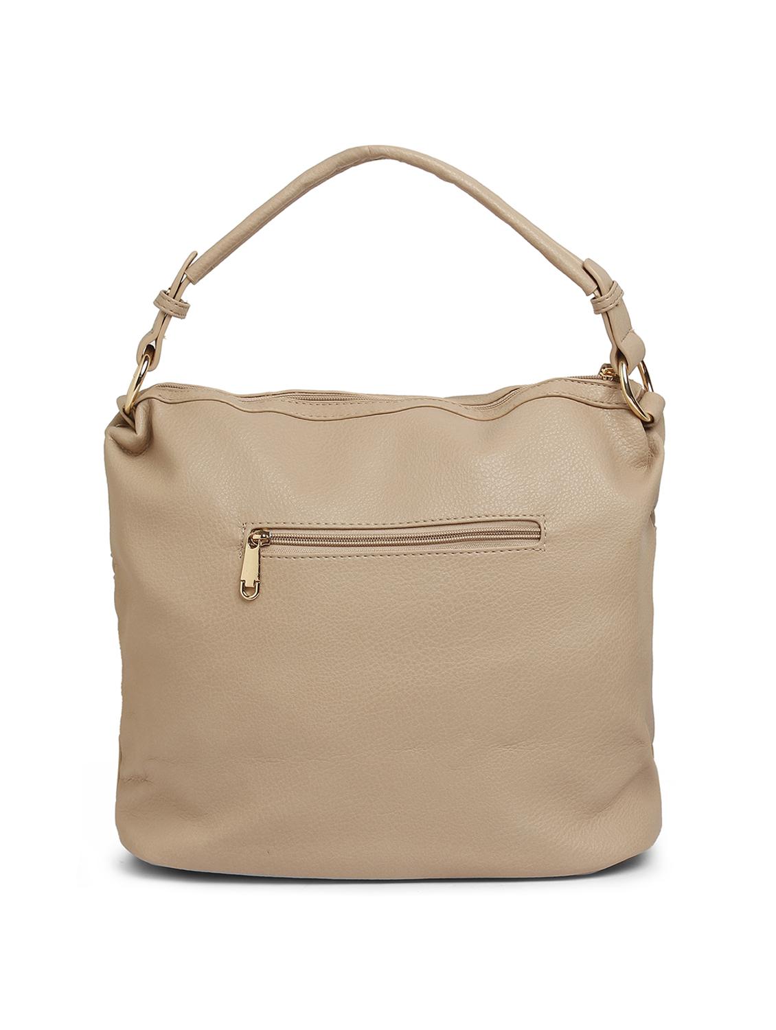 beige leatherette (pu) handbag - 17252200 -  Standard Image - 1
