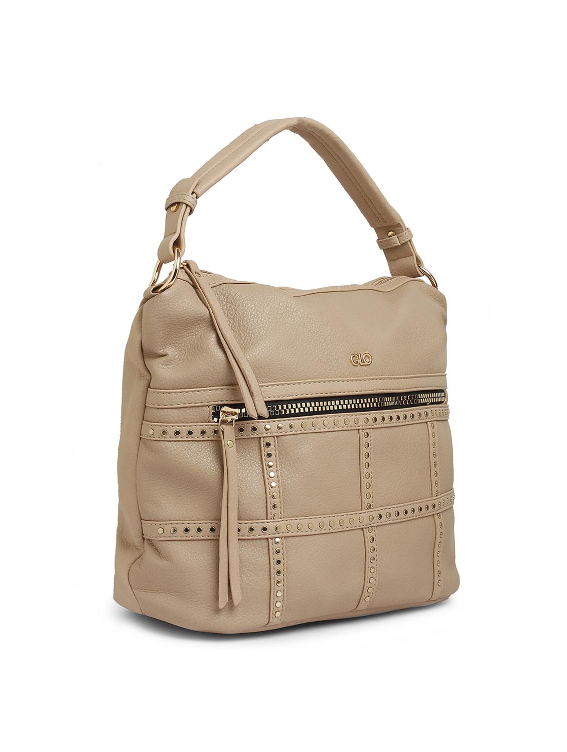beige leatherette (pu) handbag - 17252200 - Standard Image - 4