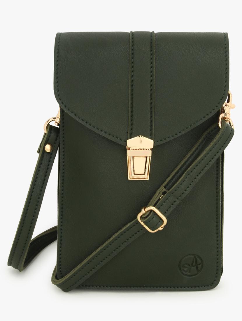 green leatherette (pu) sling bag - 17255859 -  Zoom Image - 0