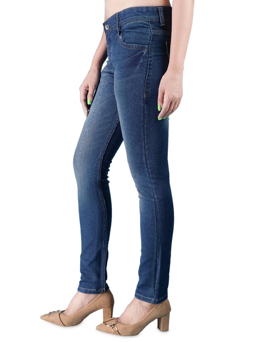 women's plain slim fit jeans - 17256353 - Standard Image - 1