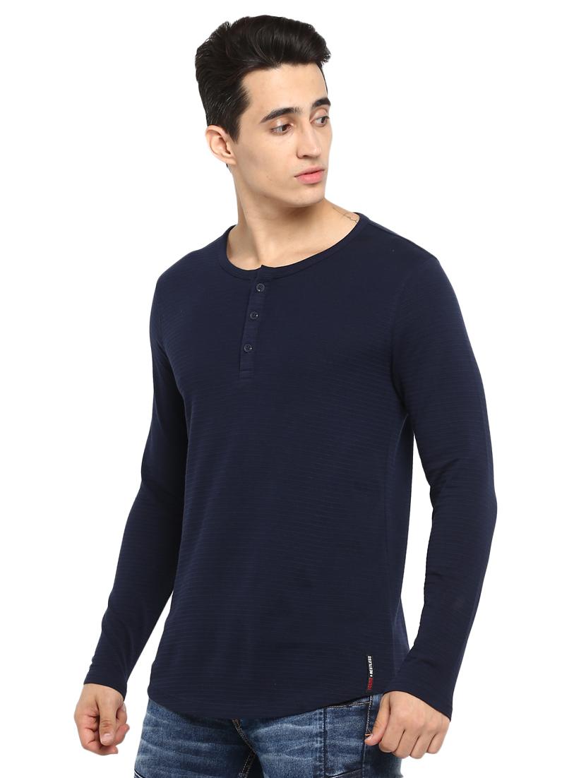 navy blue solid t-shirt - 17257905 -  Standard Image - 1