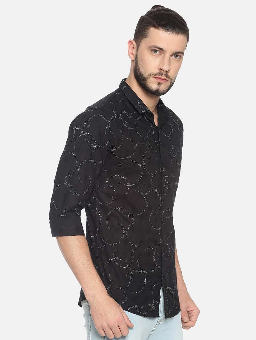 mens geometric casual shirt - 17258297 -  Standard Image - 1