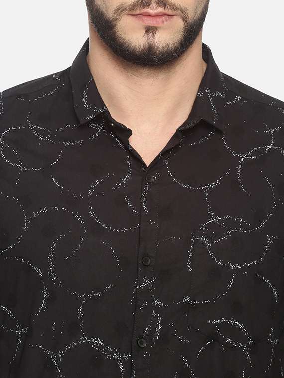 mens geometric casual shirt - 17258297 -  Standard Image - 4