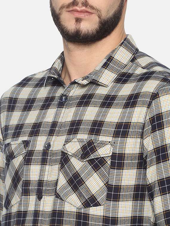 mens checks casual shirt - 17258302 -  Standard Image - 4