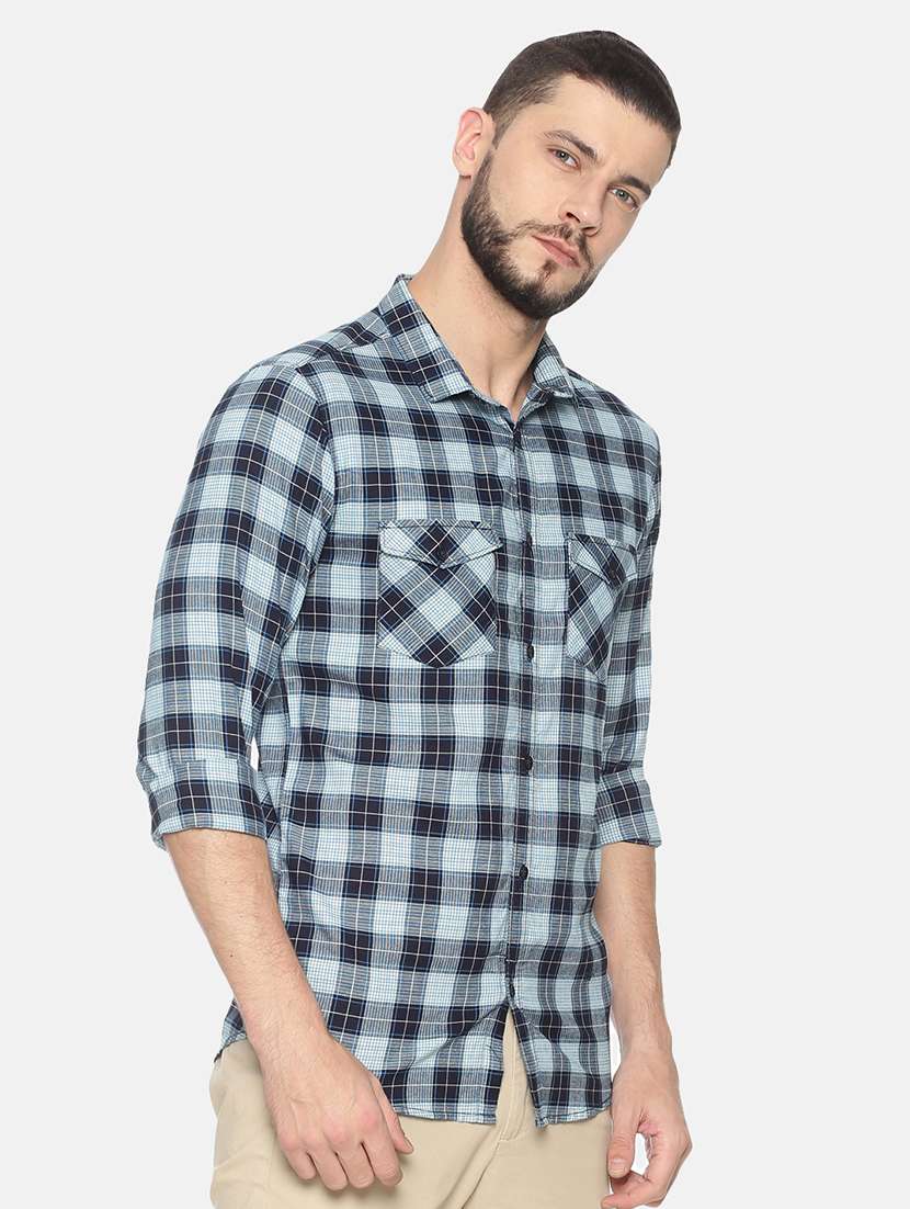 mens checks casual shirt - 17258303 -  Standard Image - 1