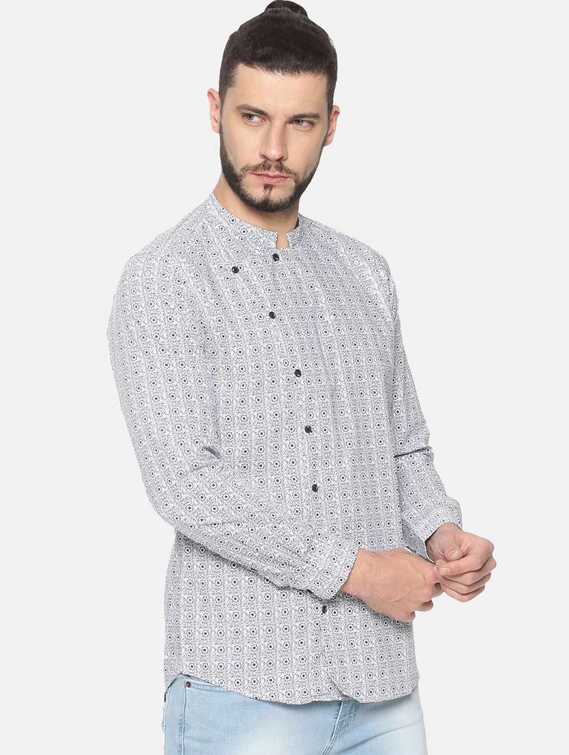 mens geometric casual shirt - 17258344 -  Standard Image - 1