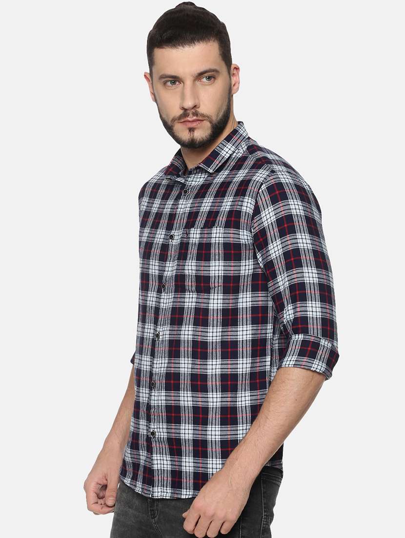 mens checks casual shirt - 17258353 -  Standard Image - 1