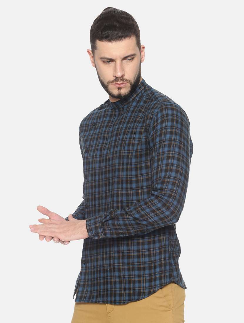 mens checks casual shirt - 17258355 -  Standard Image - 1