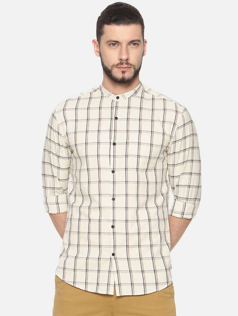 mens checks casual shirt