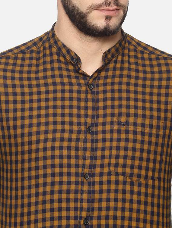 mens checks casual shirt - 17258368 -  Standard Image - 4