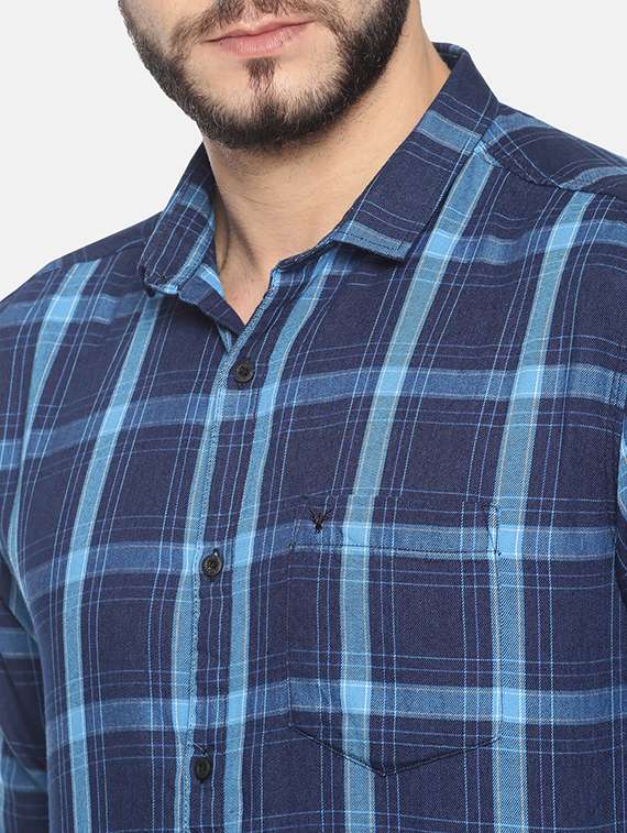 mens checks casual shirt - 17258386 -  Standard Image - 4