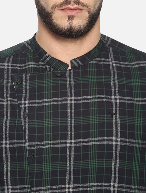 mens checks casual shirt - 17258393 -  Standard Image - 4